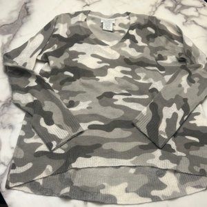 Oats and cashmere v neck sweater